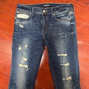 Express Distressed Jean Legging